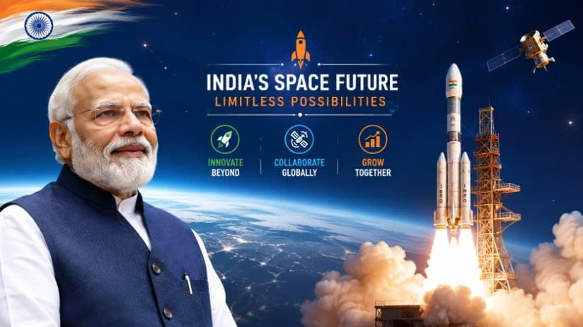 PM मोदी बोले- भारत जल्द बना सकता है ग्लोबल स्पेस सेक्टर में अपनी मजबूत जगह PM मोदी बोले- भारत जल्द बना सकता है ग्लोबल स्पेस सेक्टर में अपनी मजबूत जगह